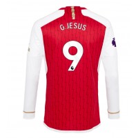 Camisa de Futebol Arsenal Gabriel Jesus #9 Equipamento Principal 2023-24 Manga Comprida